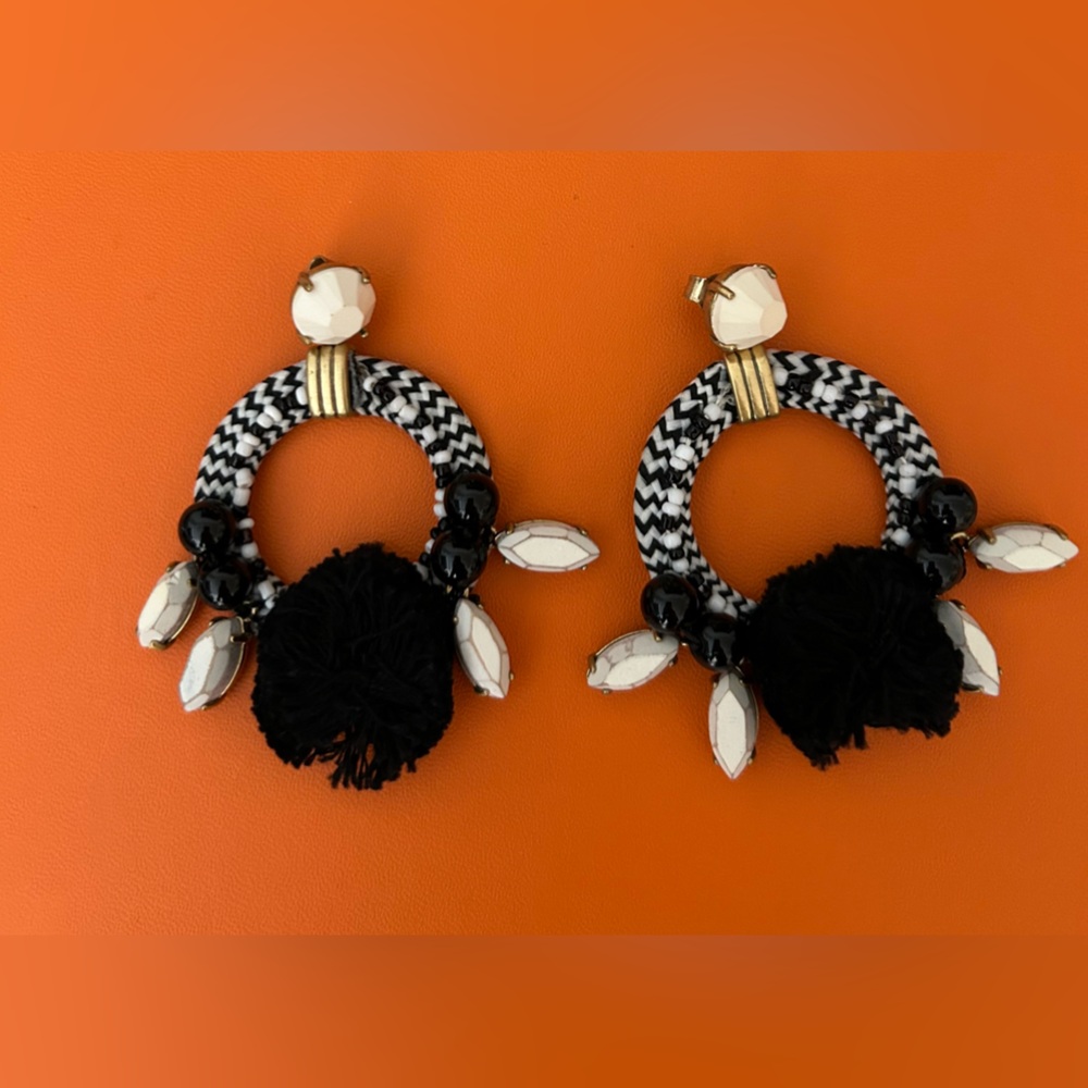 J. Crew statement earrings